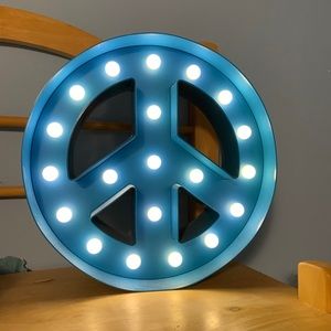 Peace Light Sign